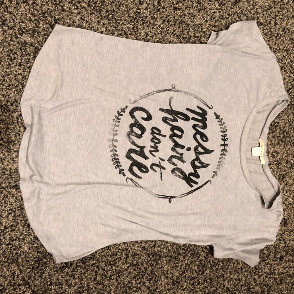 Women’s messy hair don’t care lounge shirt